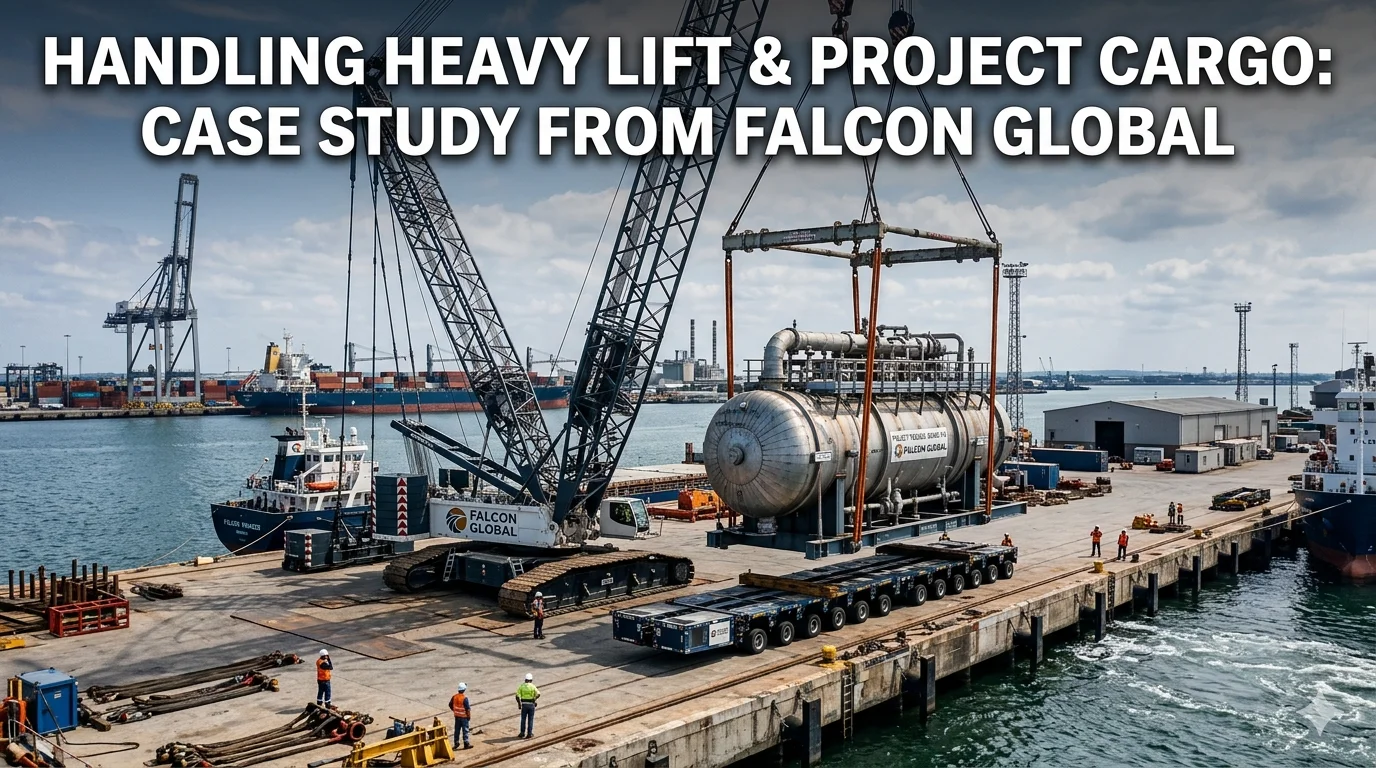Handling heavy lift and project cargo operations by Falcon Global Logistics